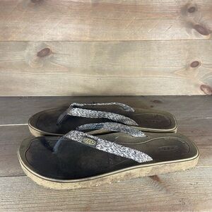 keen womens size 10 shoes brown slip on thong comfort slide sandals